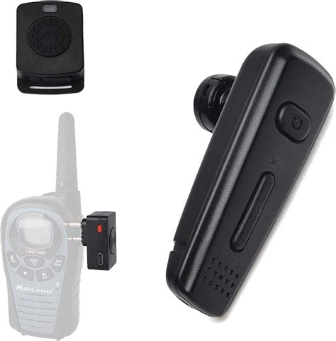 Amazon.com: HYS Bluetooth Wireless Two Way Radio Walkie-Talkie Headset Earpiece with Finger PTT ...