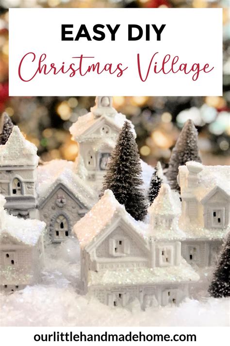 Diy christmas village houses – Artofit