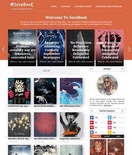 Sora Book Blogger Template