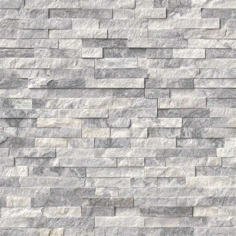 Ledgestone - Ice Gray Marble 6" x 24" Panel $9.99 sq.ft | Tile stores, Marbles and Gray