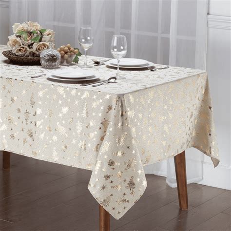 Kashi Home Holiday Decorative Tablecloth Shining Christmas Beautiful ...