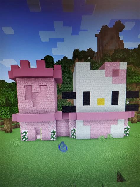 I build a Hello Kitty house and Kuromi and My Melody hot air balloons ...