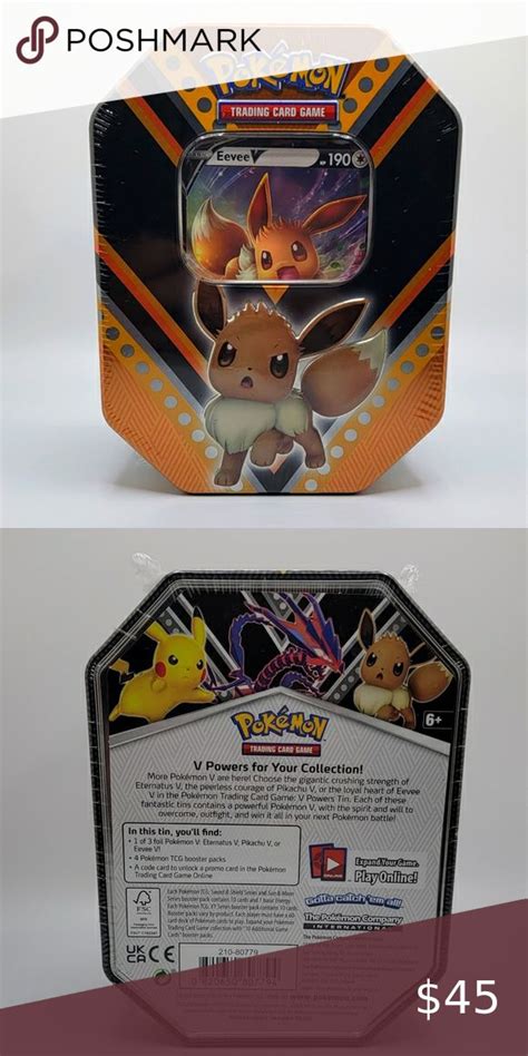 Pokemon V Powers Tin Eevee V | Eevee, Pokemon, Powers