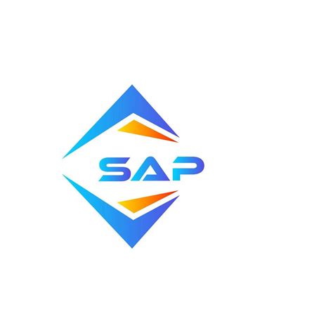 SAP abstract technology logo design on white background. SAP creative ...