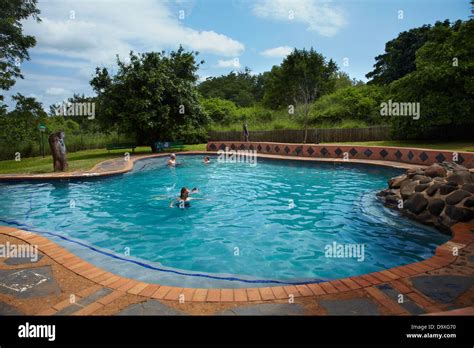 Swimming Pool, Lower Sabie Rest Camp, Kruger National Park, South ...