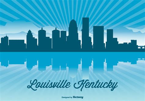 Louisville Kentucky Skyline Illustration - Download Free Vector Art, Stock Graphics & Images