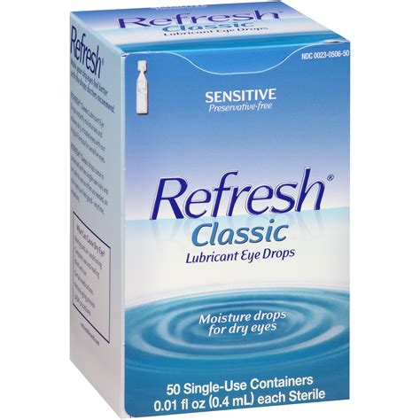 Refresh® Classic Lubricant Eye Drops 50-0.01 fl. oz. - Walmart.com ...