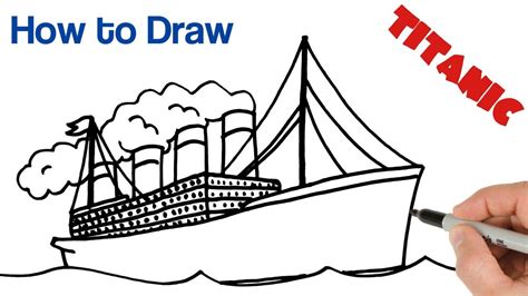 How to Draw Titanic Super Easy Art Tutorial for Beginners - YouTube