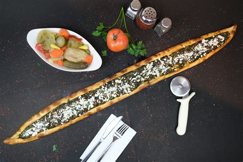 Feta Cheese, Spinach Pide – Pide Lahmajoun – pidelahmajoun.com