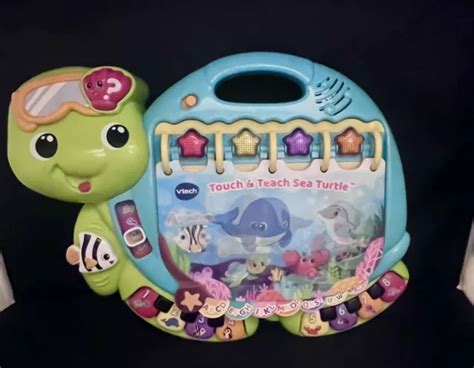 VTECH TOUCH AND Teach Sea Turtle Interactive Learning Book $4.99 - PicClick