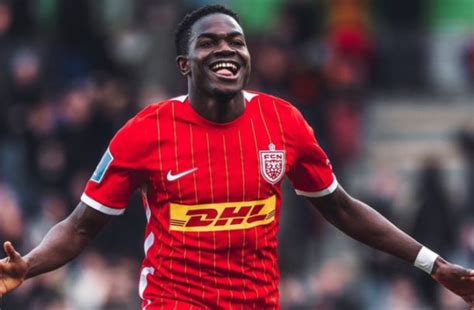 Ernest Nuamah scores for FC Nordsjaelland against Brondby - The Ghana Guardian News