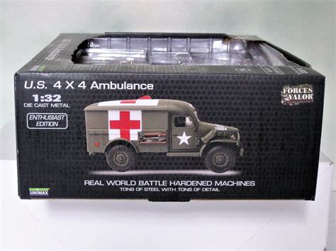 Forces of Valor 1:32 U.S. 4 X 4 Ambulance with Box | #1860013325