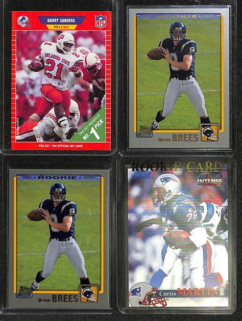 Lot Detail - Lot Of 25 Football Stars Rookie Cards w. Tom Brady