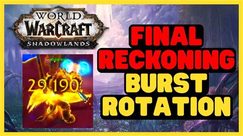 Ret Paladin PvP Burst | Final Reckoning Rotation Guide - YouTube