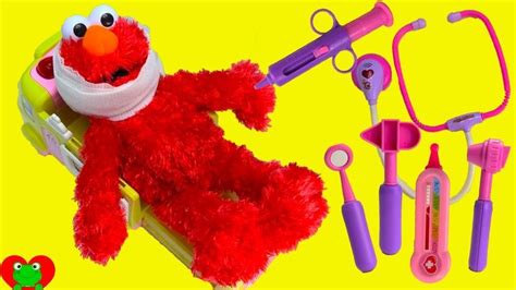 Sesame Street Elmo Ouchie Ambulance and Doctor's Visit | Sesame street ...