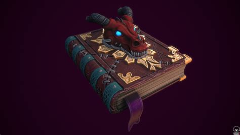 ArtStation - Red Dragon`s Book Stylized | Game Assets