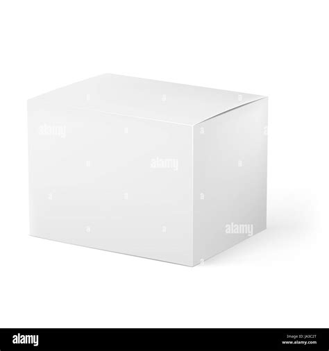 White box. Illustration on white background for design Stock Photo - Alamy