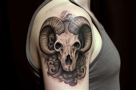 Ram Skull Tattoo Meaning and Symbolism: Fully Decoded - TattooClue.com