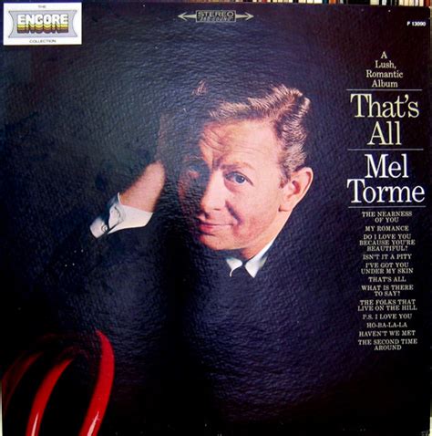 Mel Tormé – A Lush, Romantic Album That's All (Vinyl) - Discogs