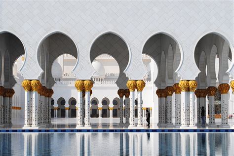 Architecture Islam Abu Dhabi White Mosque Emirates-20 Inch By 30 Inch ...