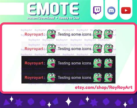 Twitch Emote Cute Frog Toad Emote POG Poggers / Sub Emoji - Etsy