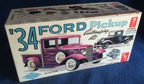 Vintage AMT 1934 Ford Pickup Truck Customizing Model Kit 3 in 1 # T-134 ...