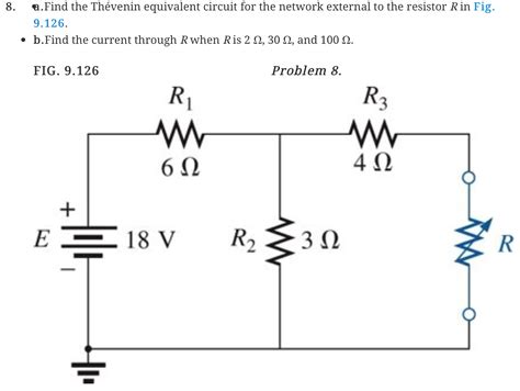 Solved Find the Thevenin equivalent circuit for the network | Chegg.com