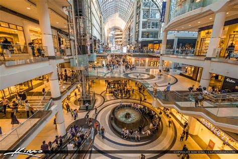 Toronto Canada Ontario Toronto Eaton Centre Inside Mall | Royal Stock Photo