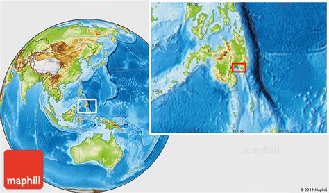 Physical Location Map of Mati