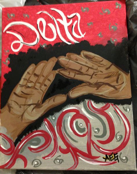 Delta painting by my talented linesister!!!! | Greek paintings ...