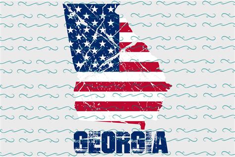 Georgia, georgia flag, georgia svg, georgia state svg, georgia print ...