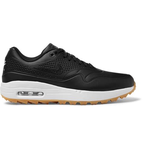 Lyst - Nike Air Max 1g Faux Leather And Rubber Golf Shoes in Black for Men