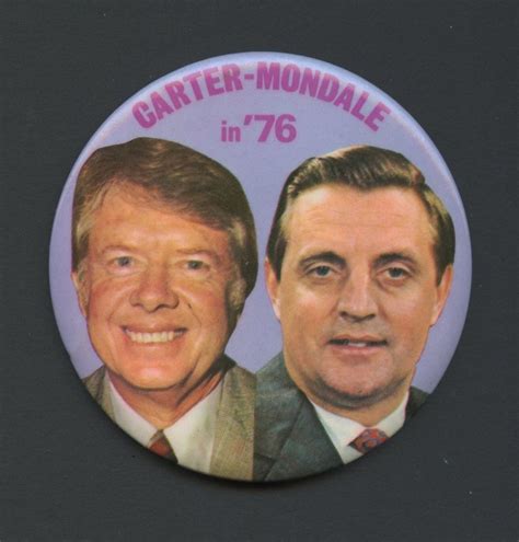 Jimmy Carter & Walter Mondale 1976 Campaign Button