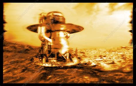 Venera probe on Venus, illustration - Stock Image - C052/5497 - Science ...