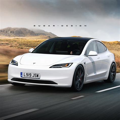 Streamlined Tesla Model 3 "Project Highland" Facelift Revealed, Albeit Only Virtually ...