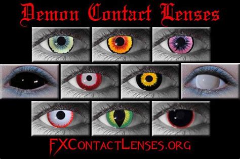 Demon Contact Lenses | Demon Eye Contacts | Halloween contact lenses ...