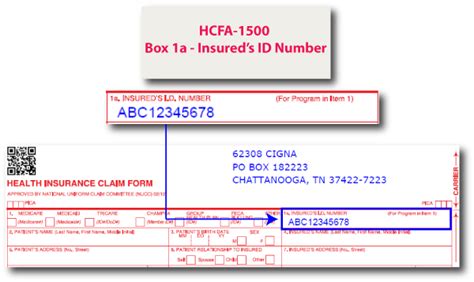 Eclaims | HCFA-1500 Box 1a - Insured's ID Number