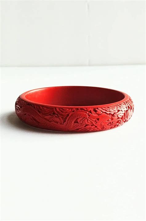 Vintage Carved Lacquer Cinnabar - Etsy | Vintage jewelry, Vintage ...