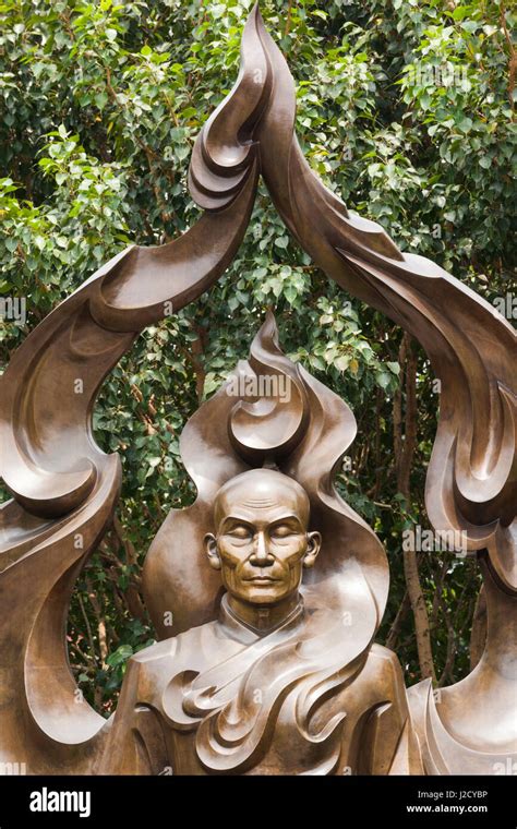 Vietnam, Ho Chi Minh City. Venerable Thich Quang Duc Memorial, monument ...