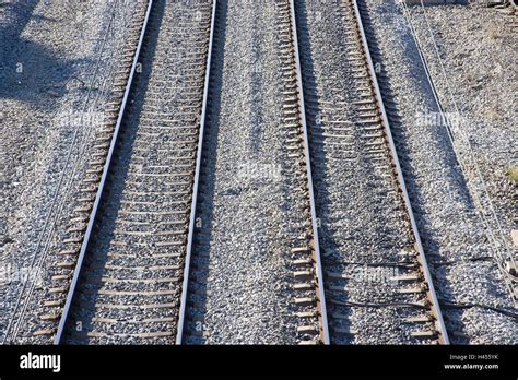 Railroad, rails, tracks, parallel Stock Photo - Alamy