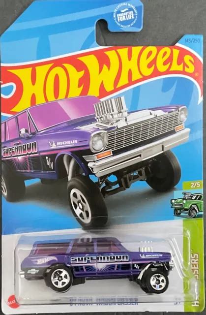 HOT WHEELS 1964 Nova Wagon Gasser, HW GASSERS, 145/250, ** BOITE ...