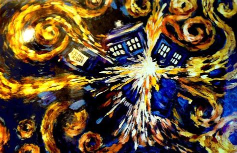 Stunning Van Gogh Artwork: Exploding TARDIS