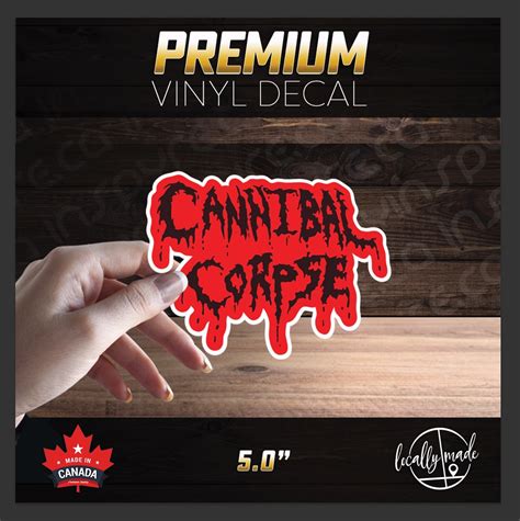 Cannibal Corpse Vinyl Decal / Sticker 5.0in classic logo | USA Death Metal Gore Thrash - inspyre ...