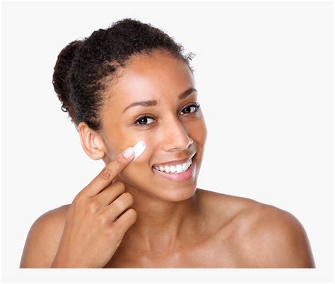 African American Skin Care Model, HD Png Download - kindpng