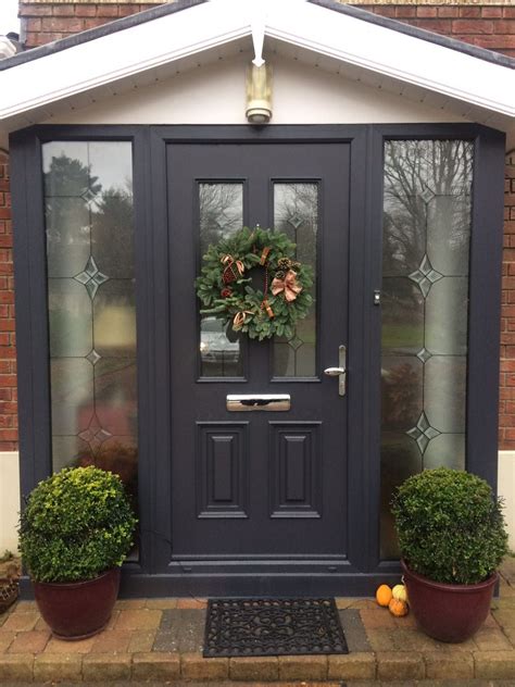 Palladio Composite "Palermo" Door in Anthracite Grey | House with porch ...