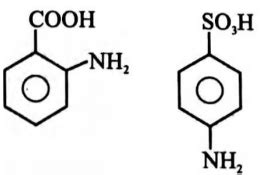 Structure of Anthranilic sulfanilic acid are represented by: