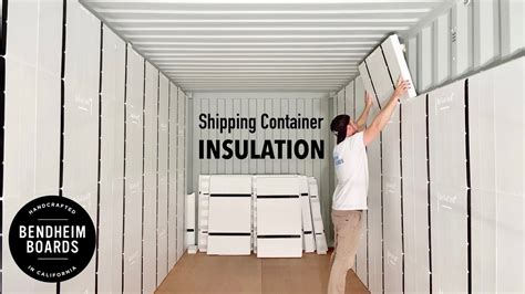 Shipping Container Shaping Bay [Part 2 Insulation] - YouTube