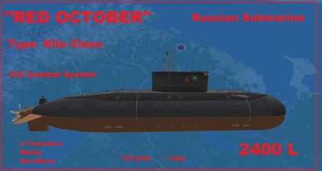 Second Life Marketplace - RED OCTOBER , kilo class submarine