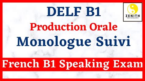 Production Orale Delf B1 Guide - Image to u