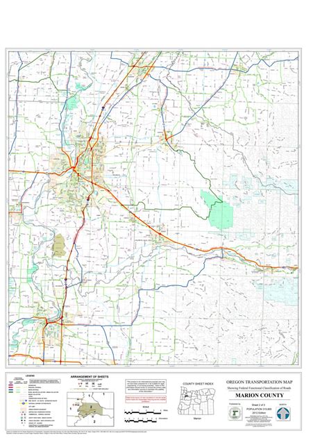 Marion County Map Oregon